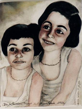 Anne und Margot Frank in Aachen, 1933