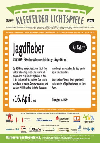 Kleefelder Lichtspiele im April