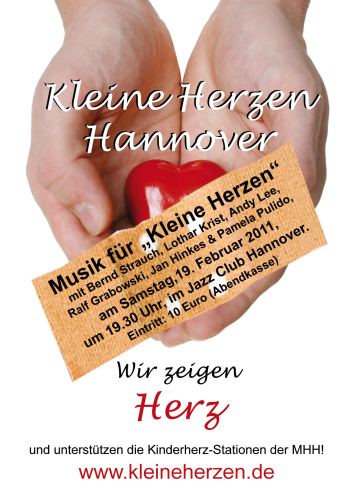 Musiker spielen zugunsten Kleine Herzen Hannover im Jazz Club Hannover
